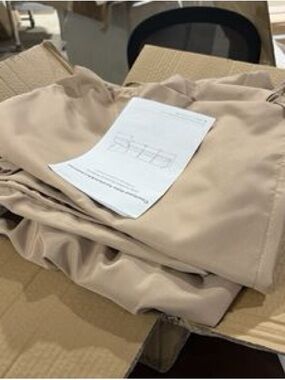 Beige outdoor furniture cushion covers
